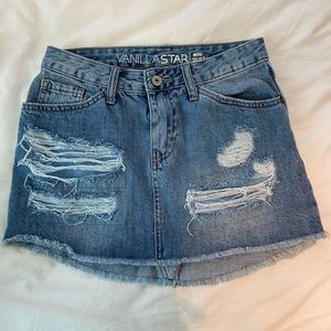 Mini Jean Skirt